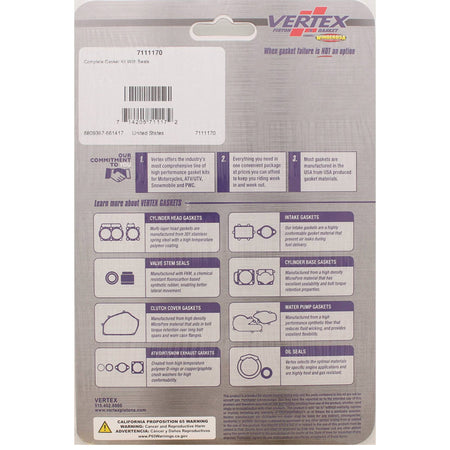 %COMPLETE GASKET KIT WITH SEALS MSKI NUVIK 343 FC/