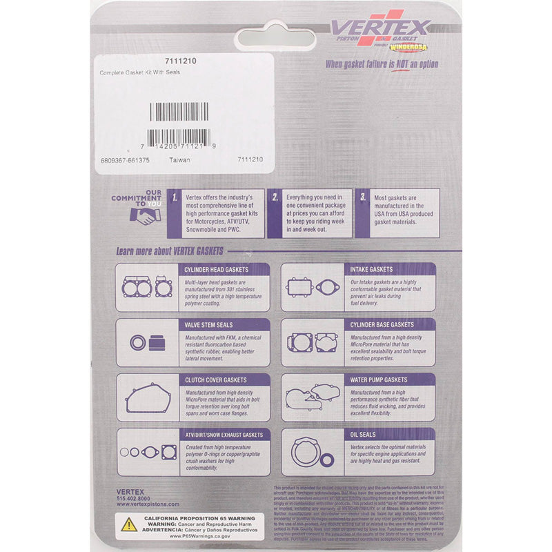 %COMPLETE GASKET KIT WITH SEALS MSKI NUVIK 343 EAR