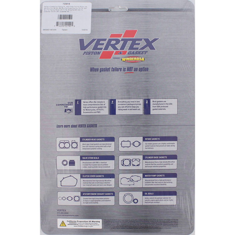 %EXHAUST GASKET AND SPRING KIT AC 600 CROSS COUNTR