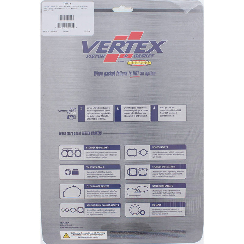 %EXHAUST GASKET AND SPRING KIT AC M 6000 EFI 2018