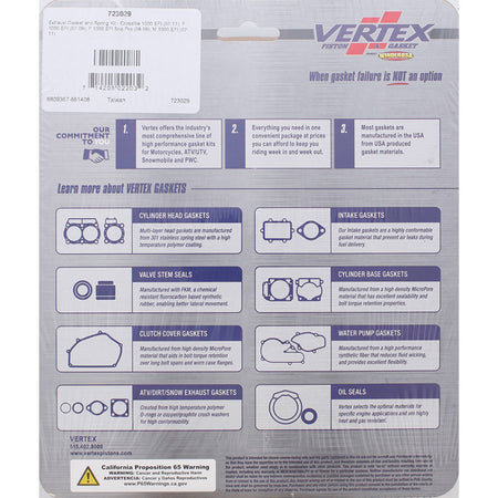 %EXHAUST GASKET AND SPRING KIT AC CROSS FIRE 1000