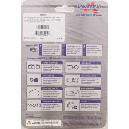 %EXHAUST GASKET AND SPRING KIT POL 440 IQ / EURO 0