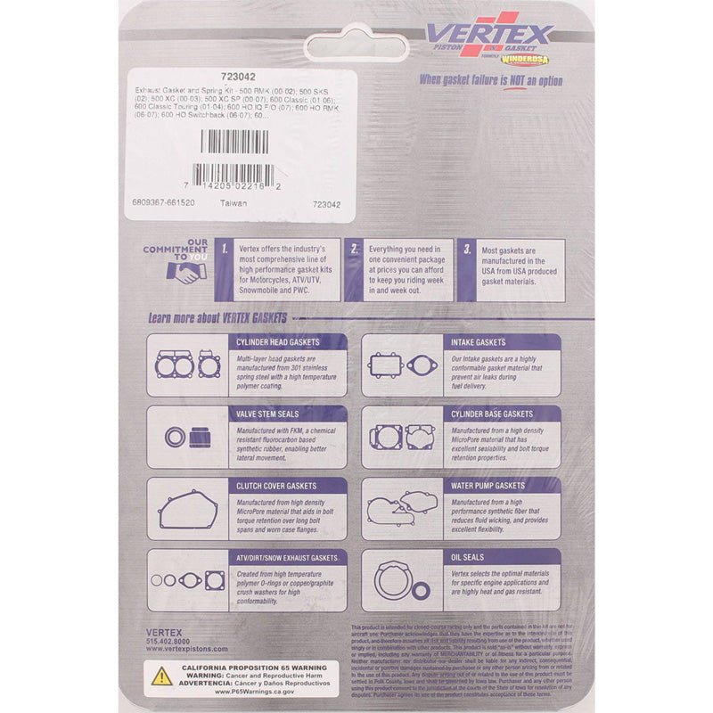 %EXHAUST GASKET AND SPRING KIT POL 500 RMK 00-01