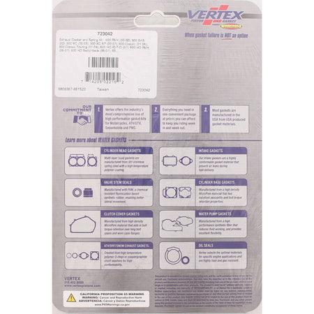 %EXHAUST GASKET AND SPRING KIT POL 500 RMK 00-01