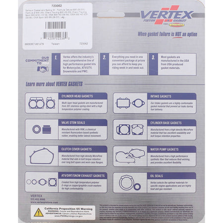 %EXHAUST GASKET AND SPRING KIT S D MX Z 500 ADRENA