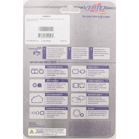 TOP END GASKET KIT ARCTIC CAT 400 4X4 14-15
