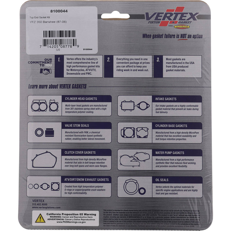 TOP END GASKET KIT KTM 350SXF 19-22