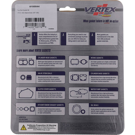 TOP END GASKET KIT KTM 350SXF 19-22