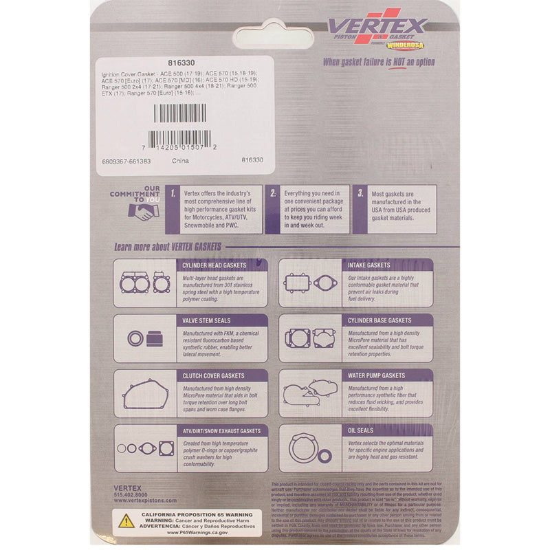 IGNITION COVER GASKET POL RANGER 570 15-21