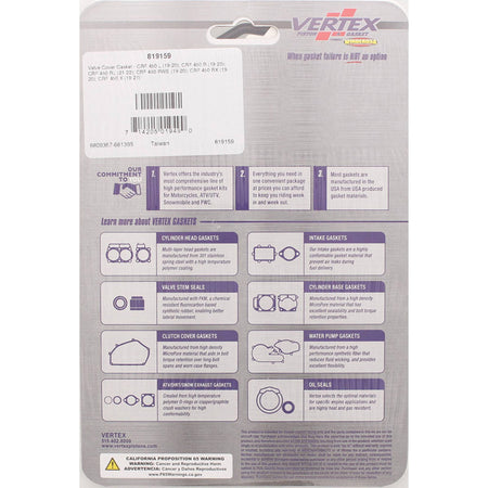 VALVE COVER GASKET HON CRF450L 19-20