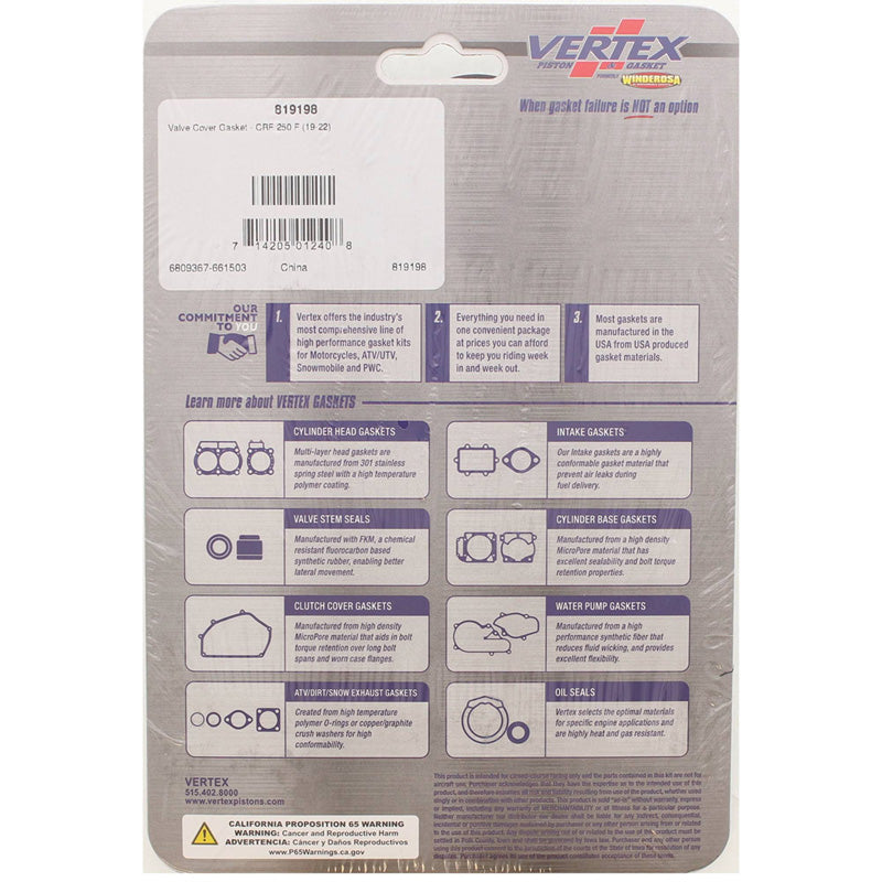 VALVE COVER GASKET HON CRF250F 19-20