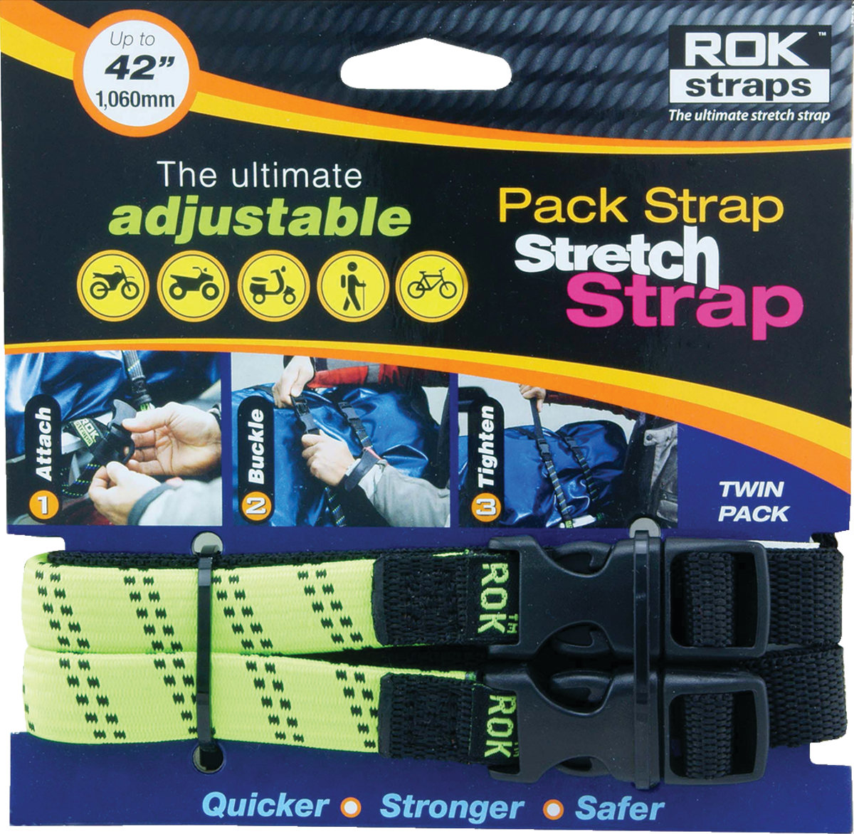 MED-DUTY HI-VIS GRN/BLK 42" X 5/8"