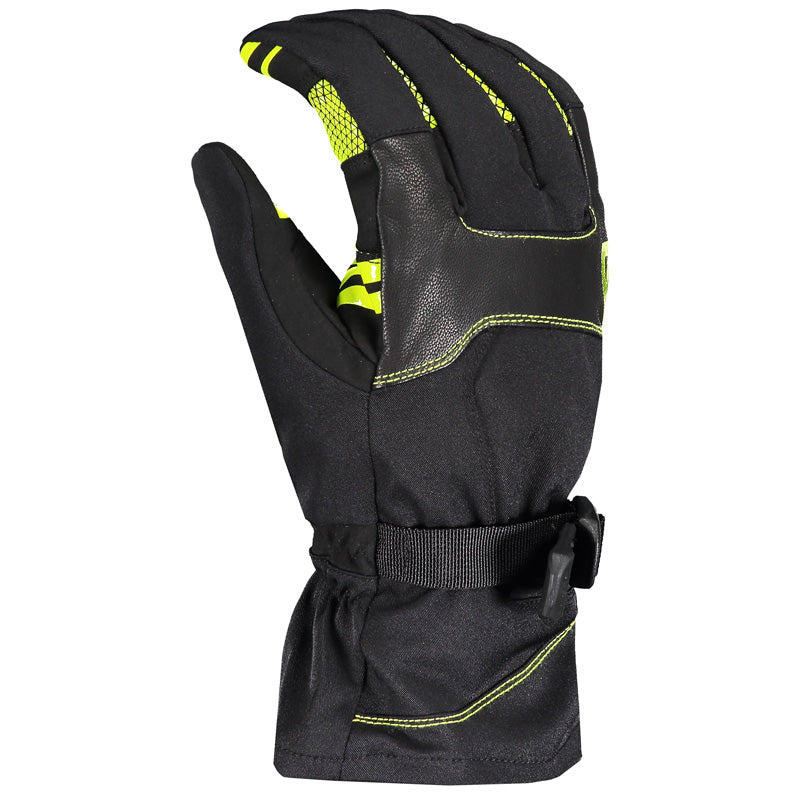 XGLOVES SHORT CUBRICK BLACK/LIME GREEN L