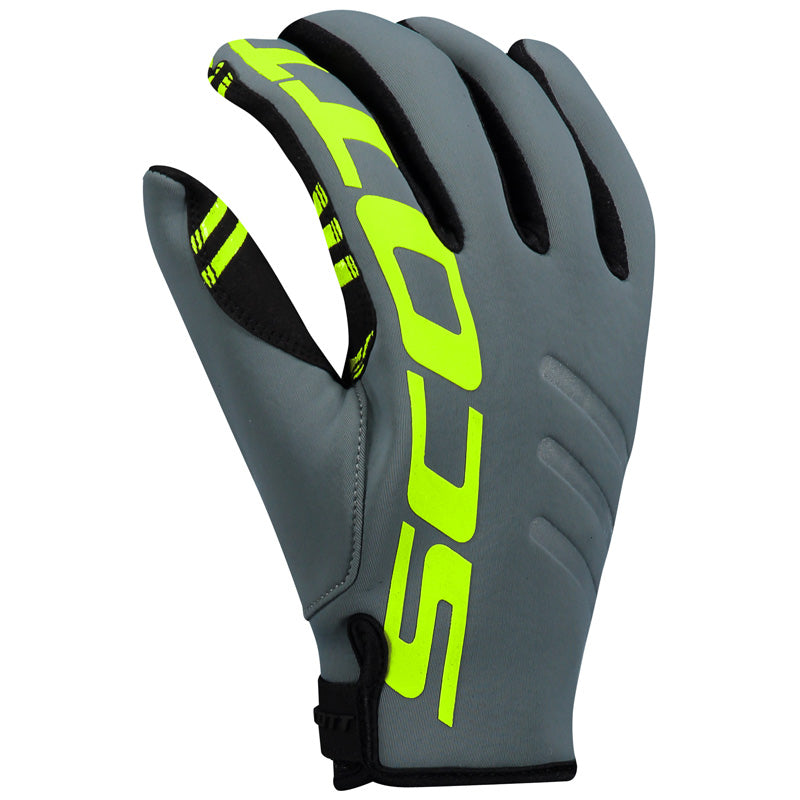 GLOVES NEOPRENE GREY/LIME YELLOW L