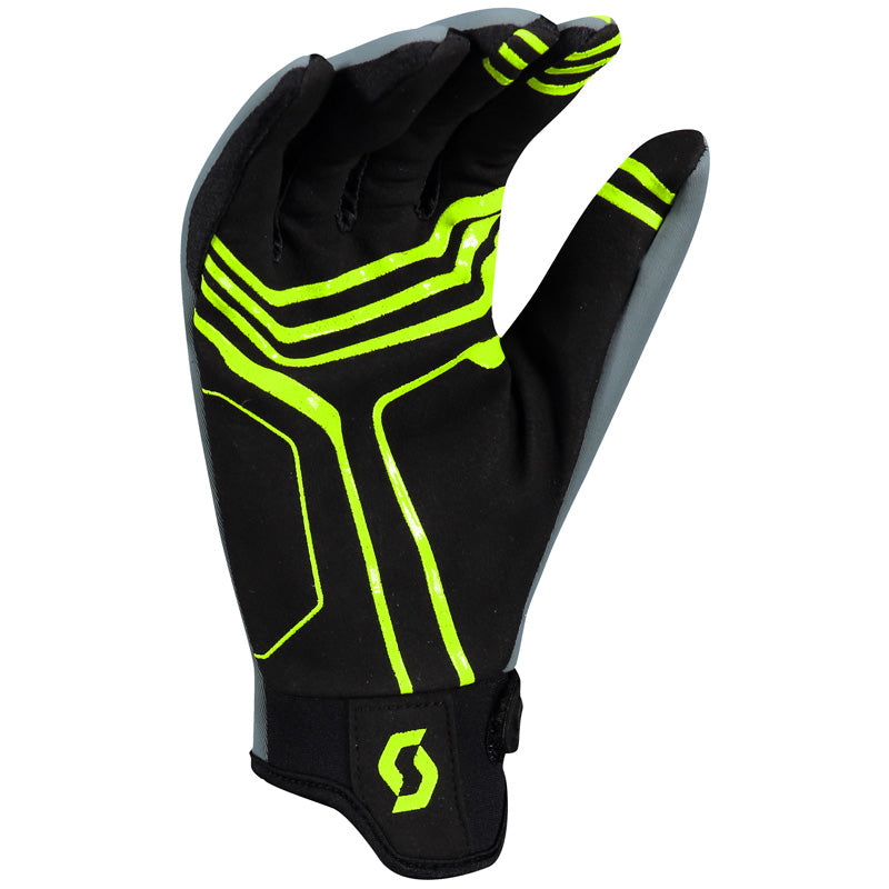 GLOVES NEOPRENE GREY/LIME YELLOW L
