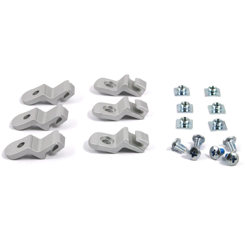 MX BOOT BUCKLE SET 550 SILVER/BLACK