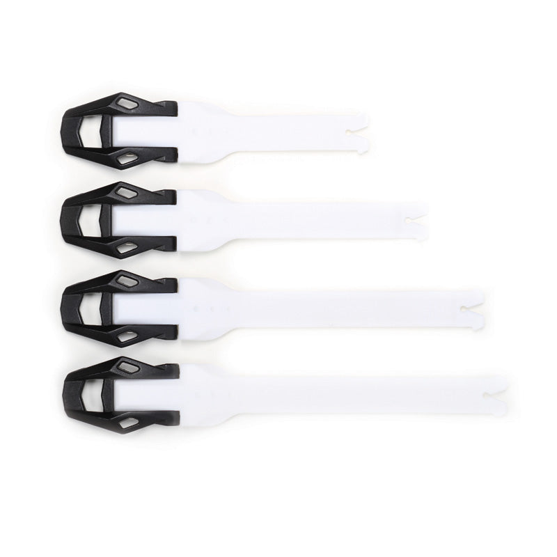 MX BOOT STRAP  BUCKLE SET 250/350 BLACK/WHITE