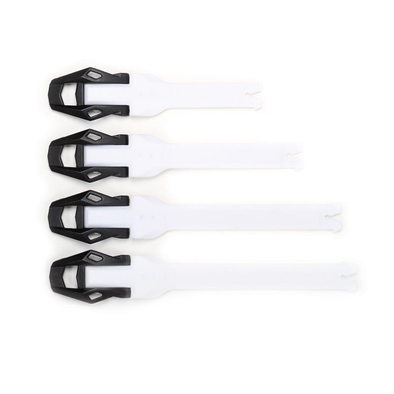 MX BOOT STRAP  METAL BUCKLE SET 450 WHITE/BLACK