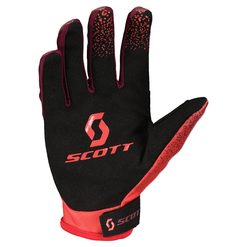 GLOVES 350 DIRT EVO RED/BLACK L