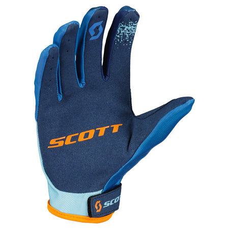 GLOVES 350 RACE EVO BLUE/ORANGE L
