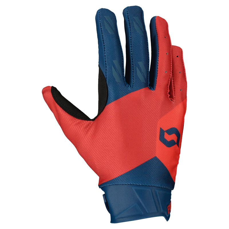 GLOVES EVO TRACK DARK BLUE/NEON RED L