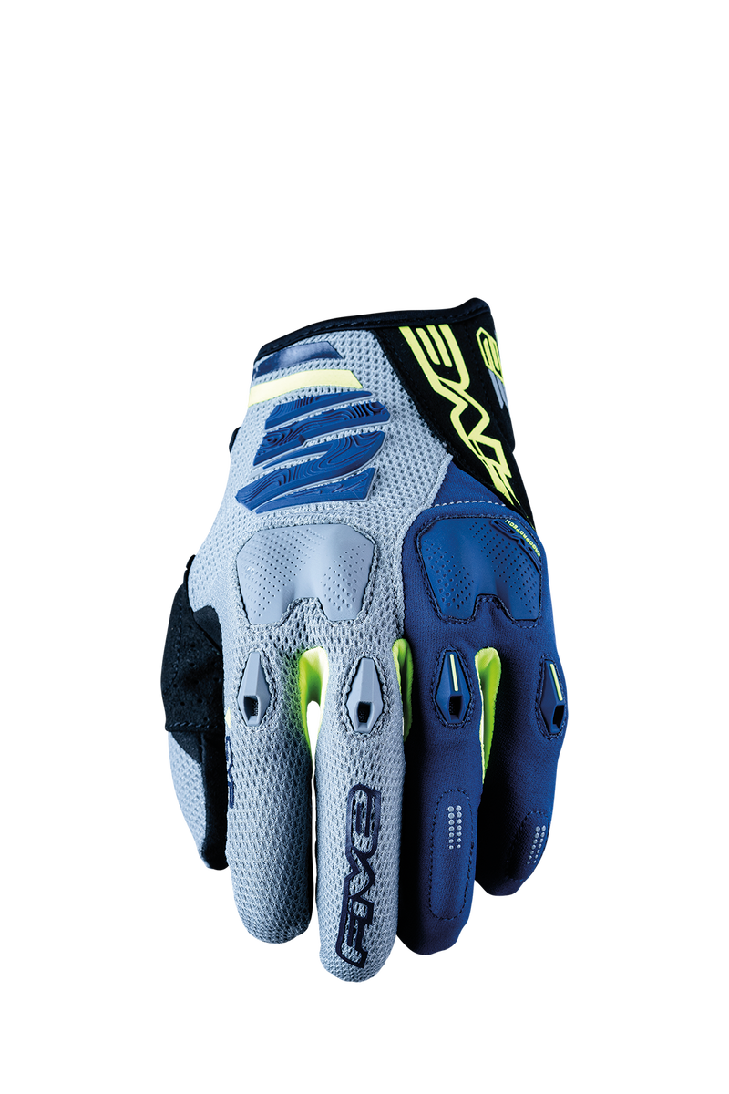 E-2 GREY/FLUO YELLOW/NAVY L