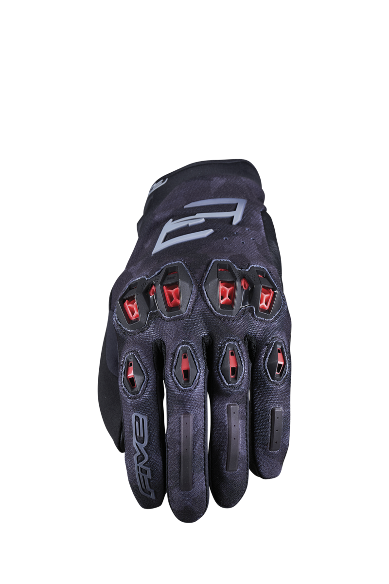 STUNT EVO 2 CAMO BLACK/RED 2XL