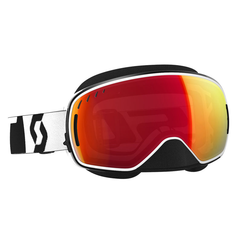 *GOGGLE LCG BLACK/WHIRE AMPLIFIER RED CHROME