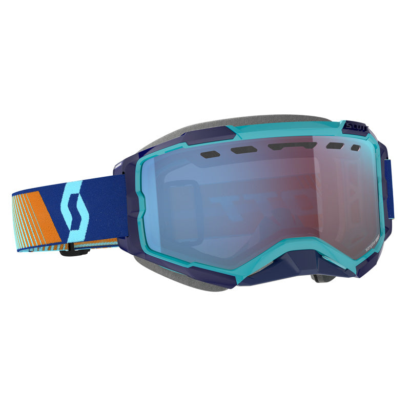 GOGGL FURY SNOW ROYAL BLUE/ORANGE ENHAN BLUE CHRO
