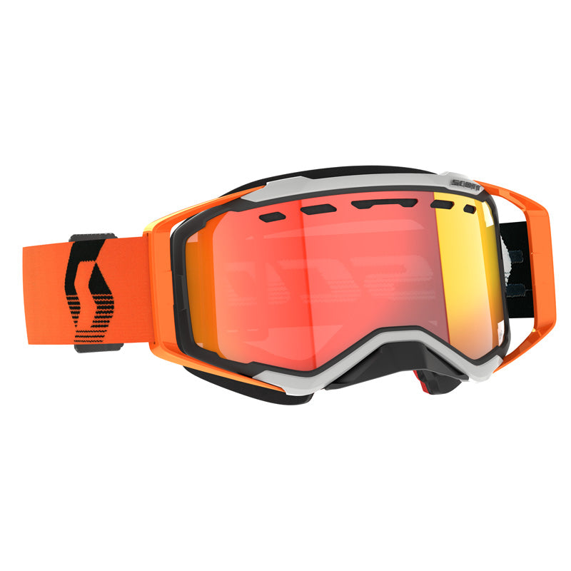 GOGGLE PROSPECT SNOW GREY/ORANGE - LS RED CHROME