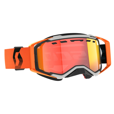 GOGGLE PROSPECT SNOW GREY/ORANGE - LS RED CHROME