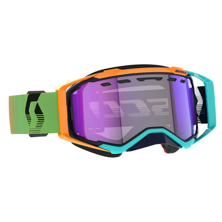 GOGGL PROSPECT SNOW BLUE/ORANGE - LS BLUE CHROME