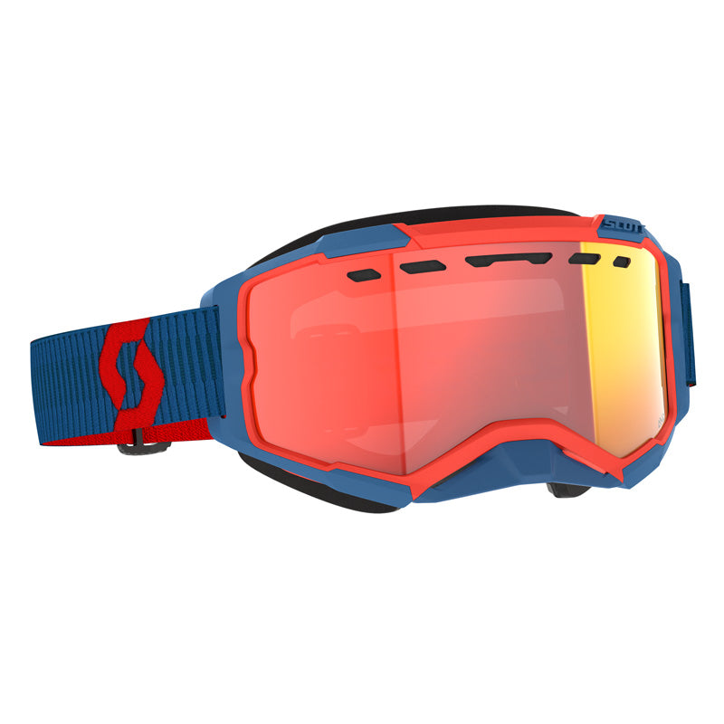 XGOGGL FURY SNOW DARK BLUE/NEON RED - LS RED CHROM