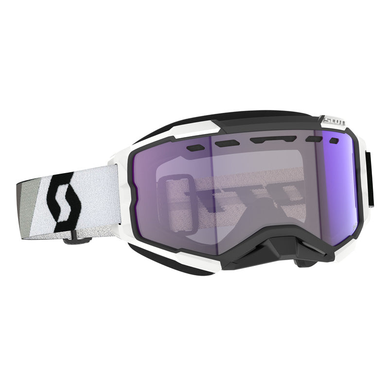 XGOGGLE FURY SNOW BLACK/WHITE - LS BLUE CHROME
