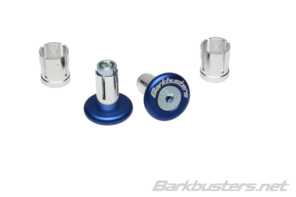 BAR END PLUG (2) BLUE FOR 14MM /18MM FIT