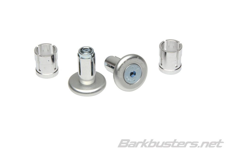 BAR END PLUG (2)SILV FOR 14MM/18MM FIT