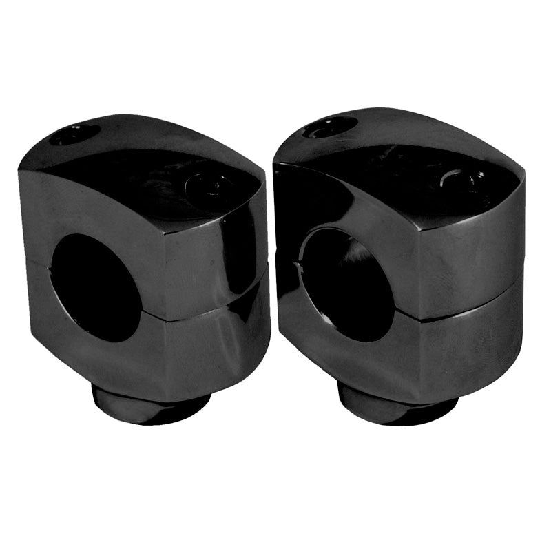 2' RISERS FOR 1' BARS BLACK