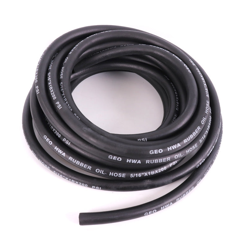 FUEL LINE BLACK REINFORCED 5/16 25FT