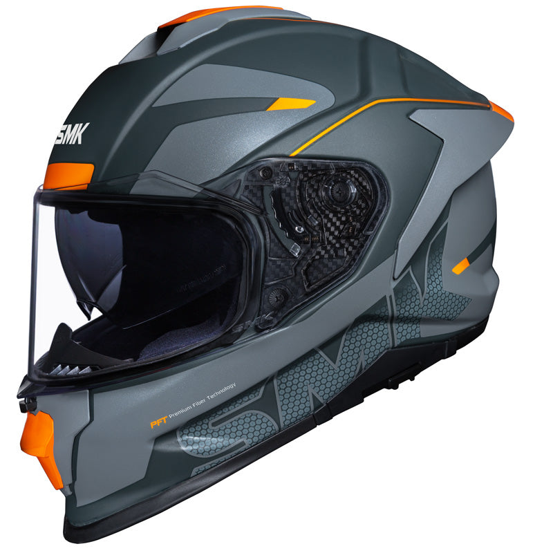 (L) TITAN PFT FIREFLY MAT GREY/GREY/ORG DOT ECE LG