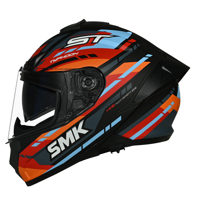 TYPHOON - ST MA275 BLACK/ORANGE/BLUE (MATTE) (L)