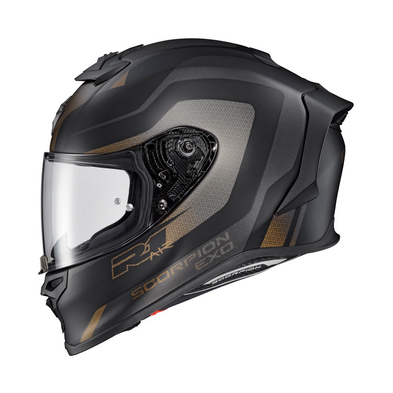 XEXO-R1 AIR HELMET - HIVE - BLACK/GOLD (L)