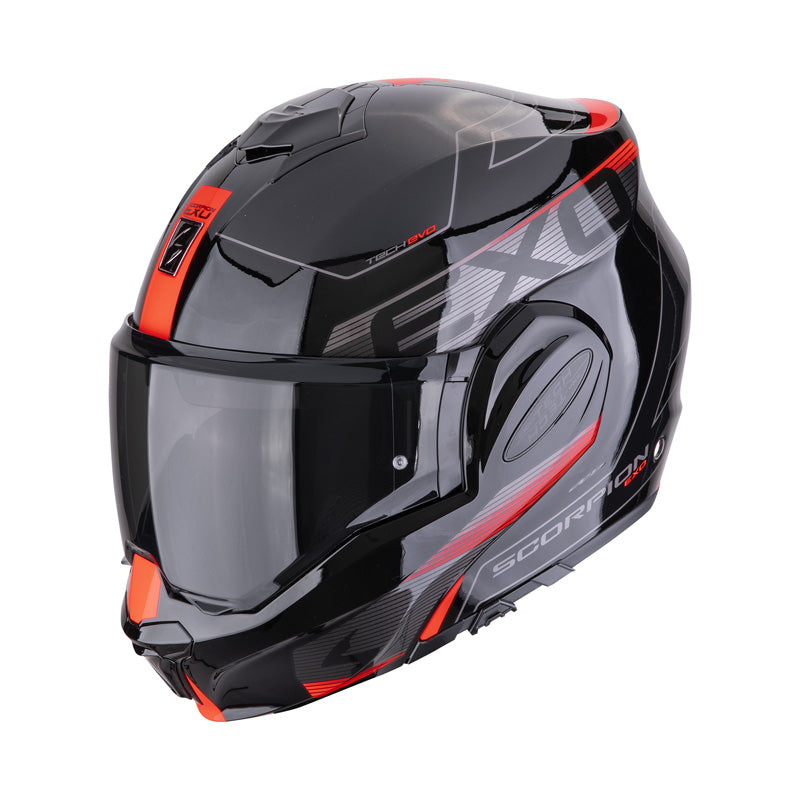 #EXO-TECH EVO TRAVELLER HELMET - BLACK/RED (L)
