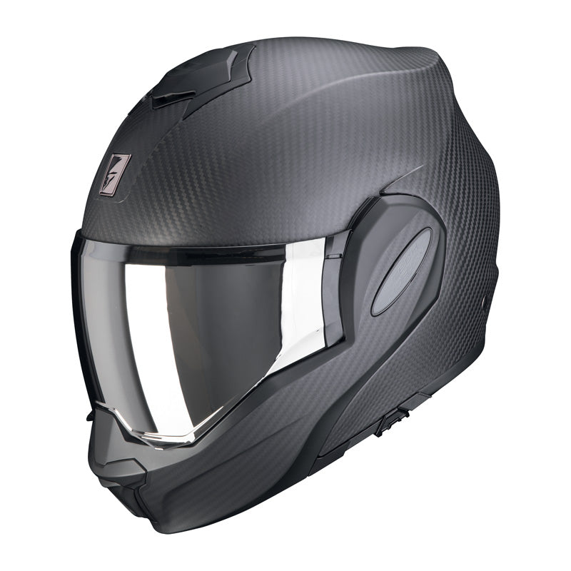 EXO-TECH EVO CARBON SOLID HELMET - MATTE BLACK (L)
