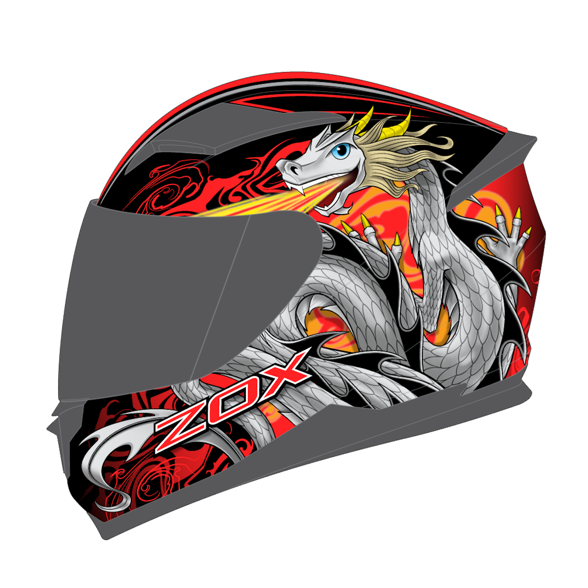 SONIC JR DRAGO BLACK/RED L