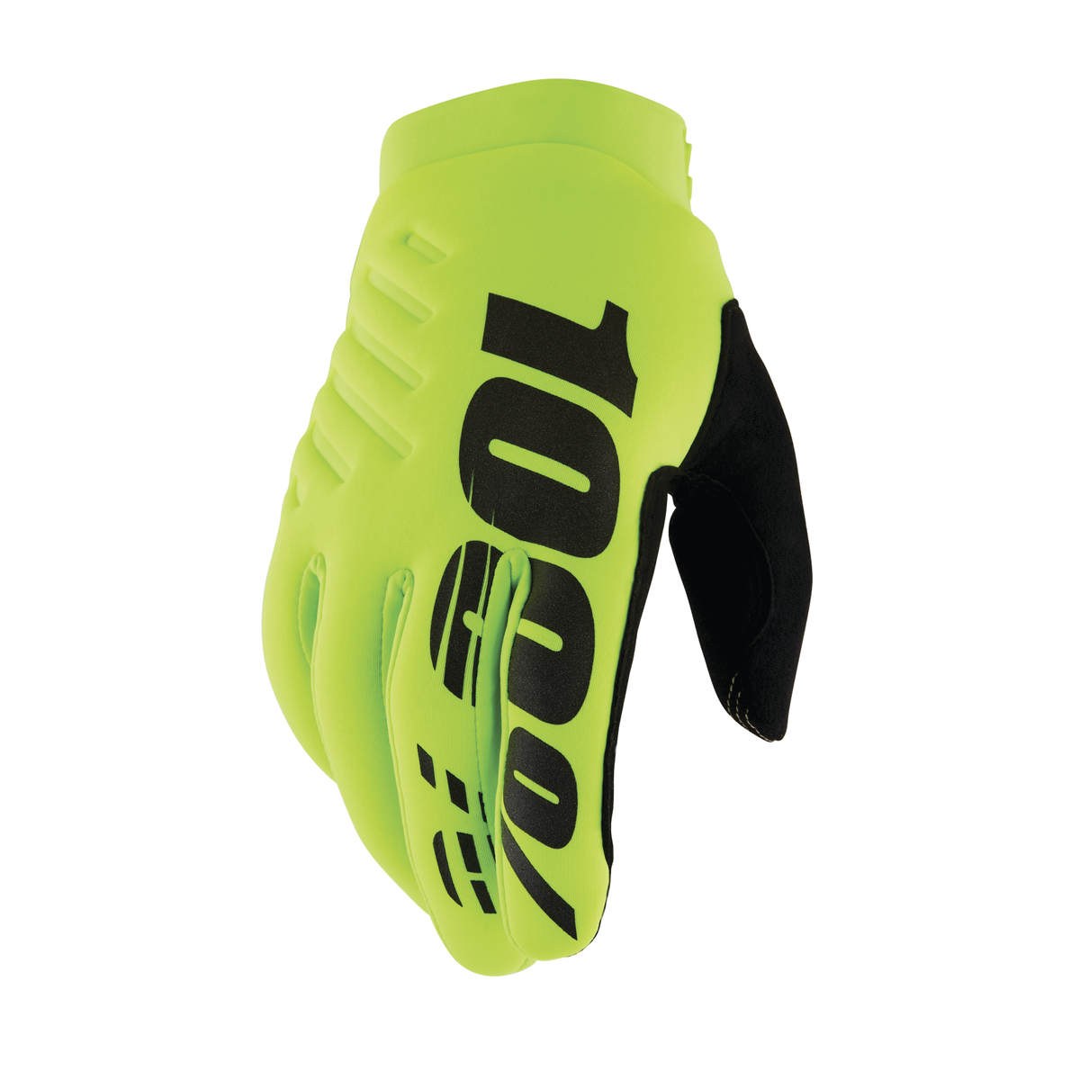 BRISKER GLOVES FLUO YELLOW/BLACK L