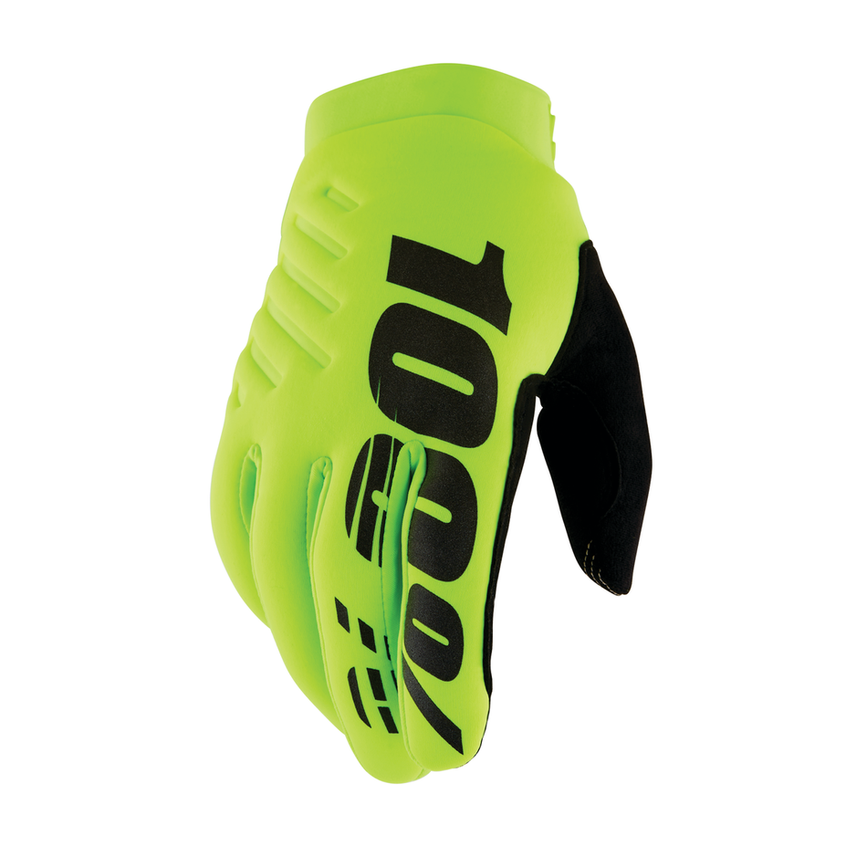 BRISKER GLOVES FLUO YELLOW/BLACK M