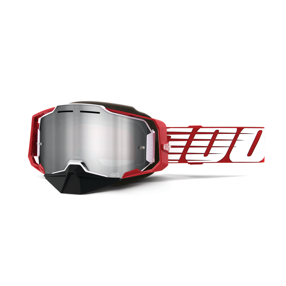 ARMEGA SNO GOG OVRSZ DEEP RED MIRROR SIL