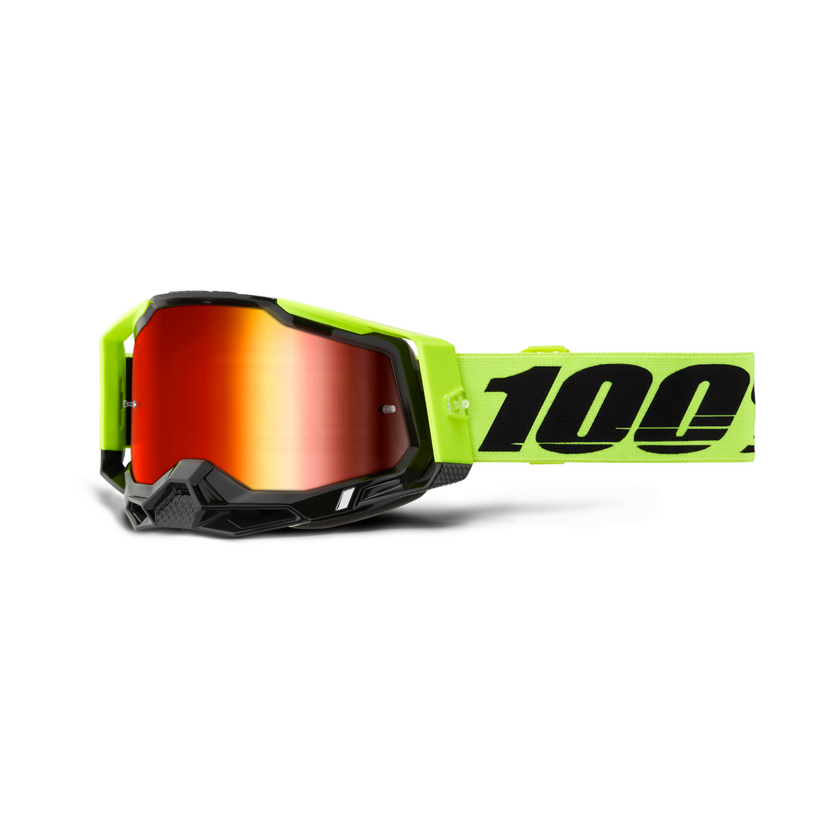RACECRAFT 2 NEON YEL MIRROR RED LENS