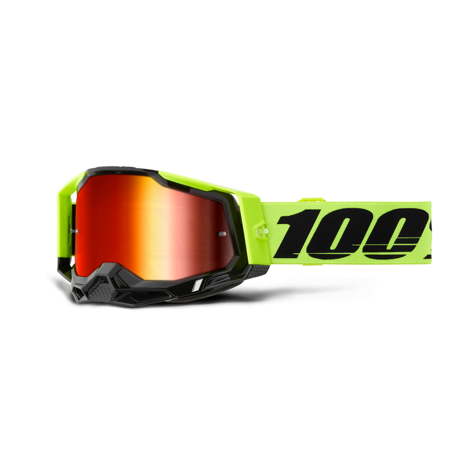RACECRAFT 2 NEON YEL MIRROR RED LENS