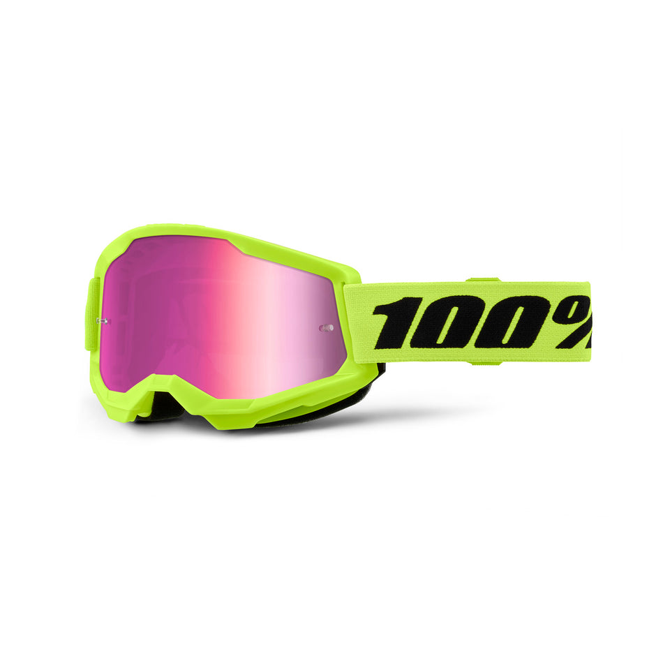 STRATA 2 GOG NEON YEL MIRROR PINK LENS